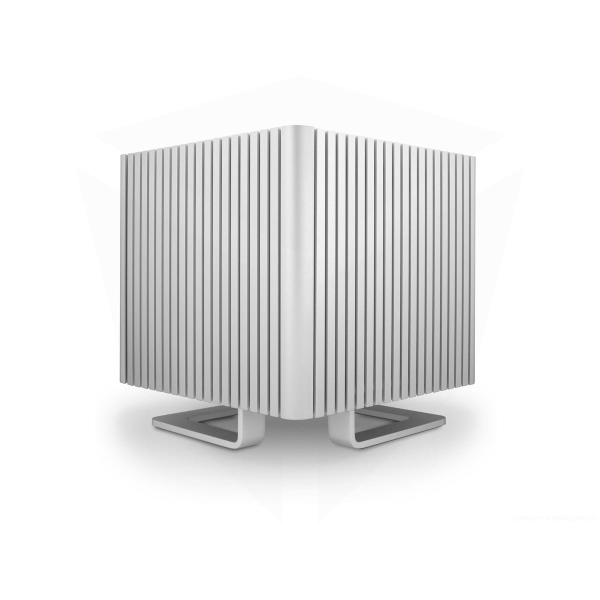 Streacom DB4 Fanless Mini-ITX PC Case - Ultra Silent Computer Chassis in Black/Silver for Home Theater & Office Workstations