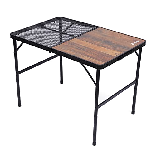 Portable Folding Camping Table - Lightweight Outdoor Picnic BBQ Table for Beach, Tailgate, Hiking & Backpacking | Perfect for Camping Trips, Backyard Parties & Outdoor Adventures