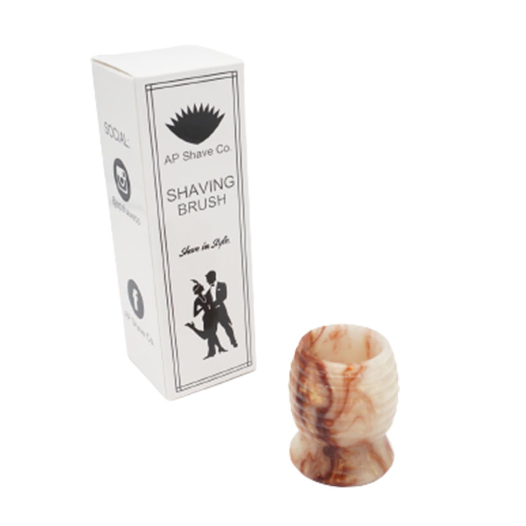 Shavemac Crushed Mud Resin Shaving Brush Handle #84 - Fits 24mm & 26mm Knots - Perfect for Wet Shaving & Barber Shop Use