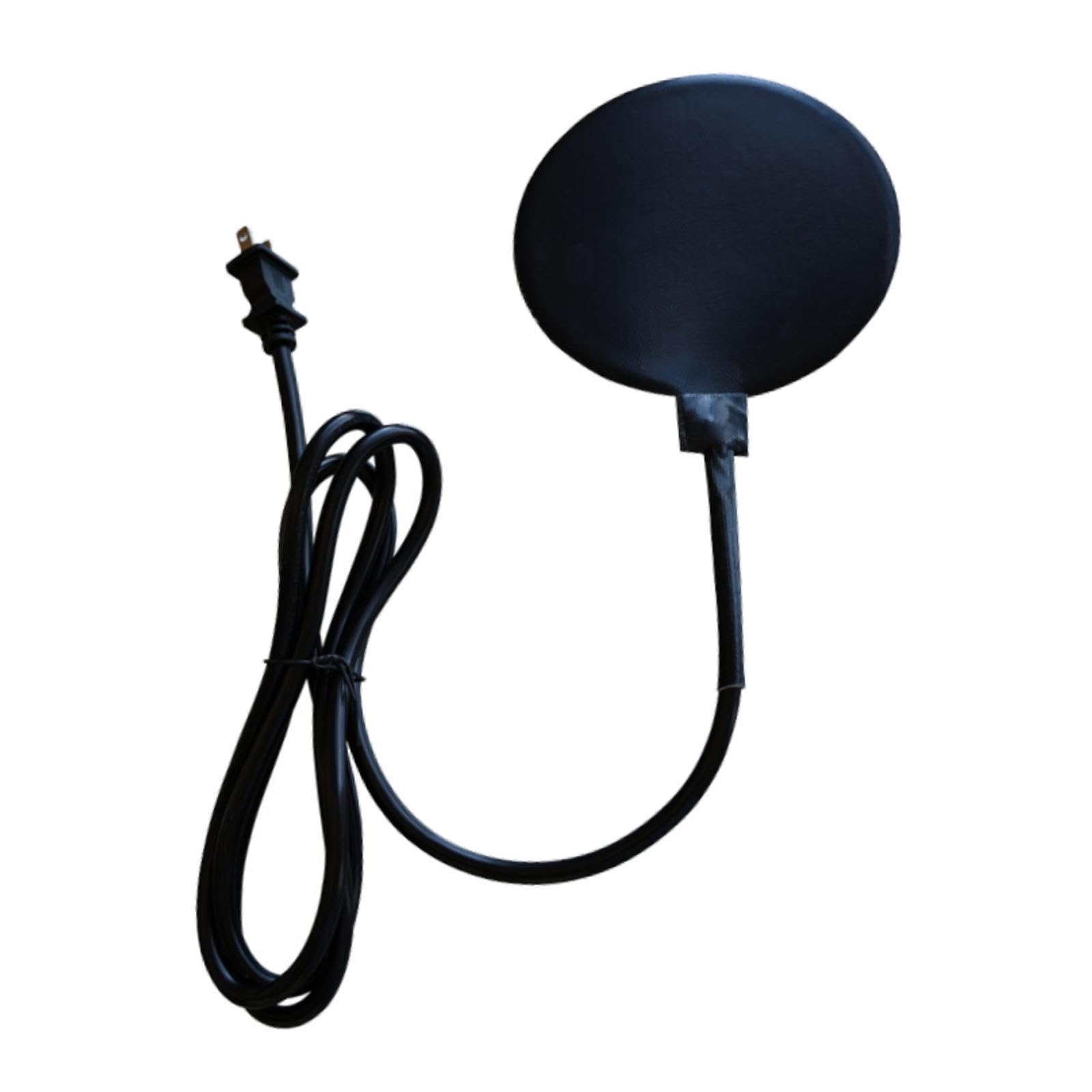 **20W Heated Poultry Waterer Base - Outdoor Winter Chicken Water Heater for Wall-Mounted Founts & Bird Baths - Durable Black Design - Perfect for Coops, Farms & Cold Weather Use**