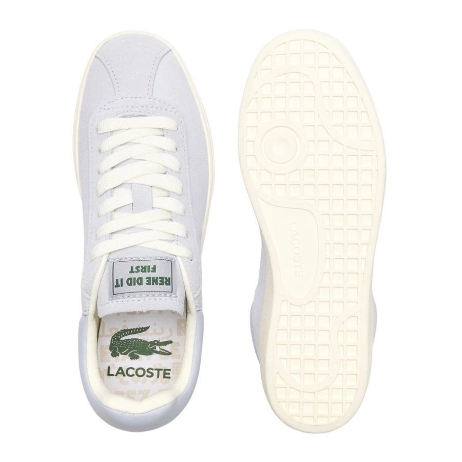 Lacoste Baseshot 124 Men's Sneakers - Light Blue & Off White Casual Shoes for Walking, Running & Everyday Wear