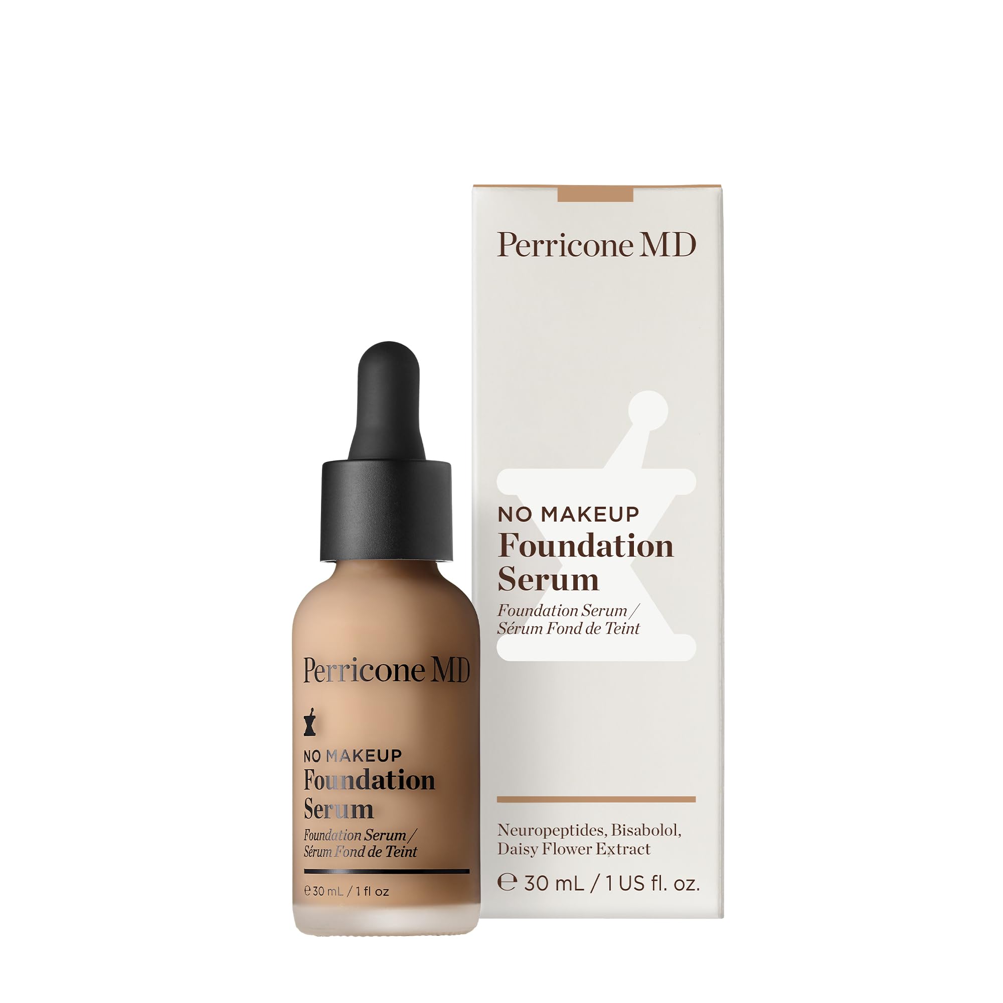 Perricone MD No Makeup Foundation Serum SPF 20 - Beige 30ml | Lightweight Tinted Moisturizer for Natural Everyday Coverage & Sun Protection
