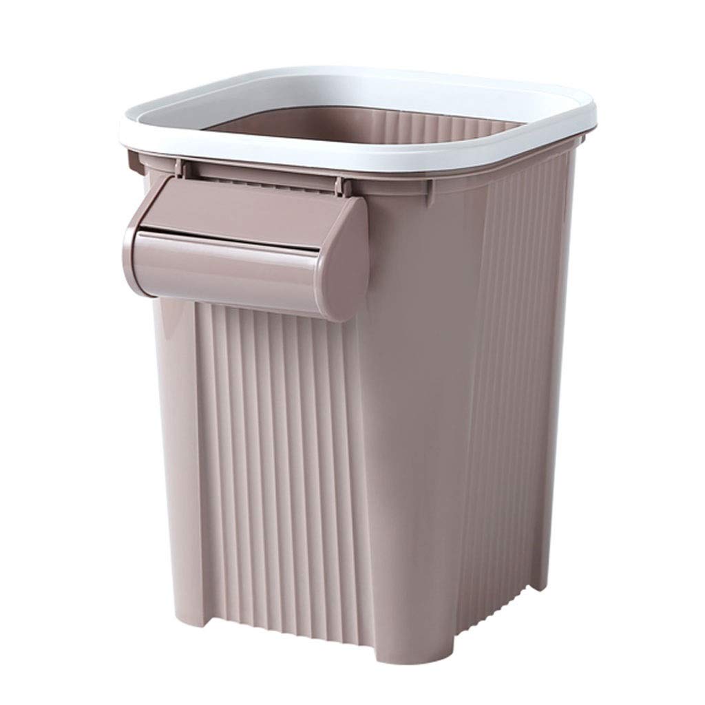 Eco-Friendly Recyclable Trash Can - Household Kitchen Bathroom Office Waste Bin with No Cover, Durable Polypropylene Material, Khaki & Green Options - Perfect for Living Room, Kitchen, Bathroom, Office & Outdoor Use