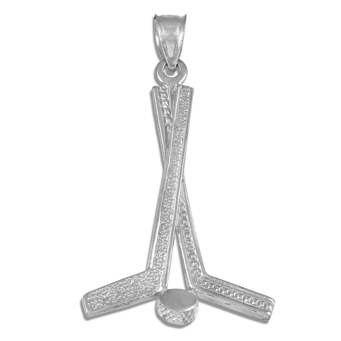 925 Sterling Silver Hockey Stick Charm Pendant Necklace for Women & Men - Perfect Gift for Hockey Players, Fans & Sports Enthusiasts - Great for Games, Parties & Everyday Wear