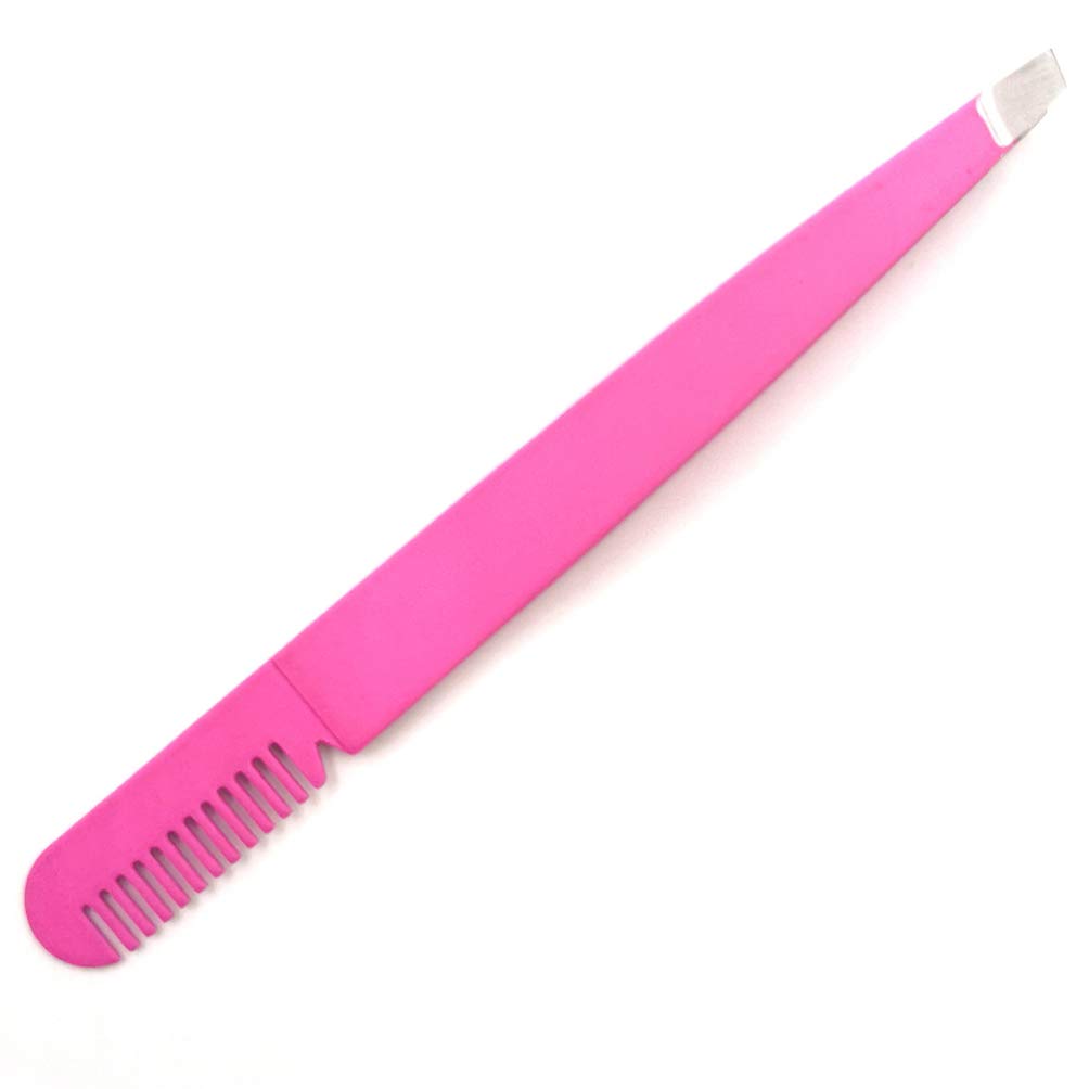 3-in-1 Eyebrow Tweezers Set with Comb - Perfect for Eyebrow Shaping & Makeup