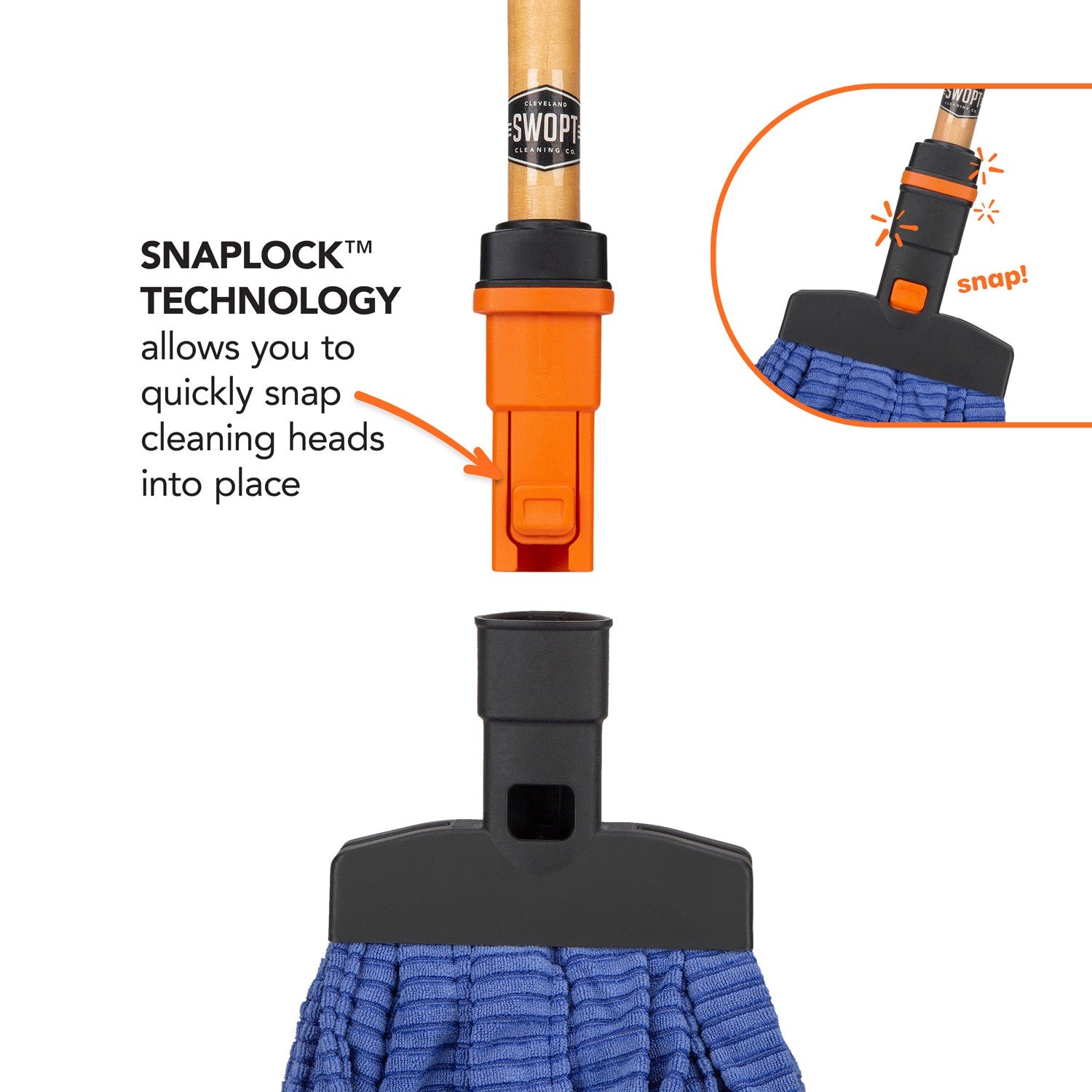 Premium Microfiber Mop Head Replacement - Super Absorbent & Washable for Hardwood Floors, Tile & Laminate - Perfect for Home Cleaning & Pet Hair Removal
