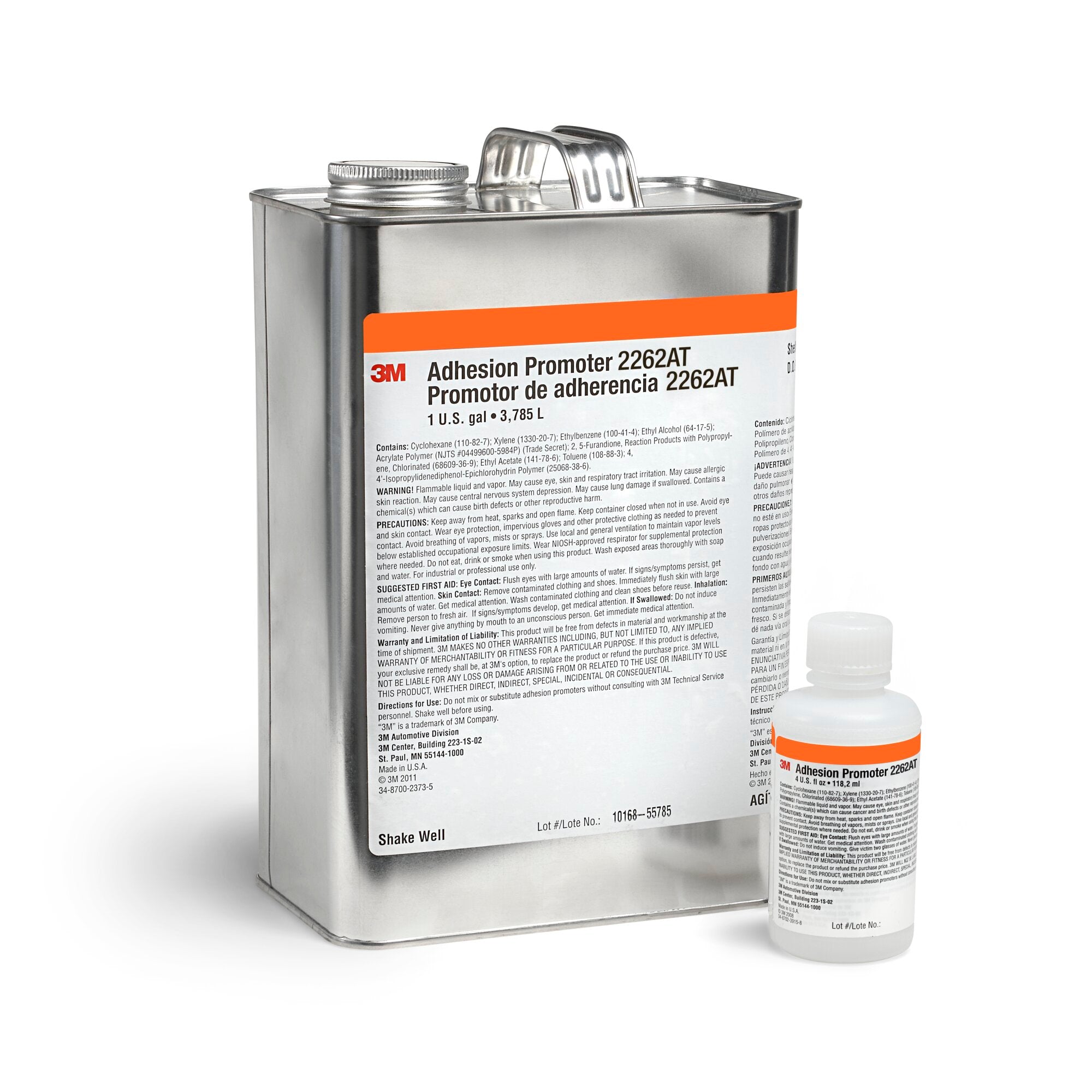 3M Adhesion Promoter 2262AT - 1 Gallon High-Performance Primer for Automotive & Industrial Surfaces - Perfect for Paint Prep, Metal Bonding & Plastic Repair