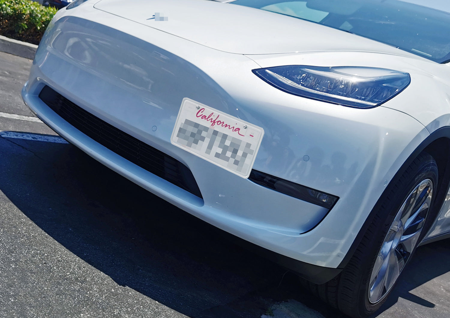 1st Gen Tesla Model 3 Y Front Bumper Tow Hook License Plate Mounting Bracket - Durable & Easy Installation for Custom Car Styling (Perfect for Car Shows & Street Legal Compliance)