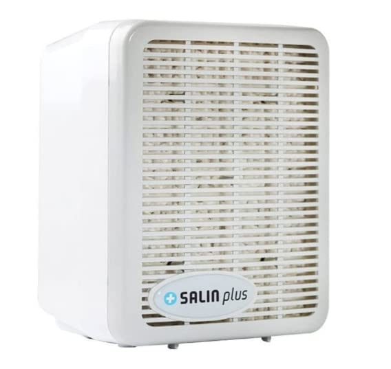 Air Therapy Salin Plus Salt Air Purifier - Natural Ionic Air Cleaner for Home, Office & Bedroom | Removes Allergens, Dust & Odors | Improves Indoor Air Quality for Better Breathing & Sleep