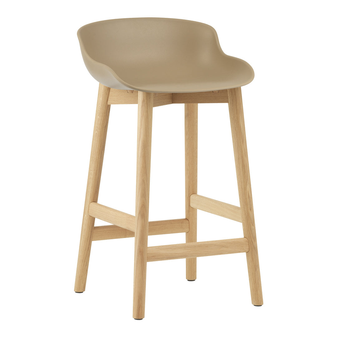 Modern Hyg Counter Stool with Wood Base - Perfect for Kitchen Islands, Bars & Small Spaces