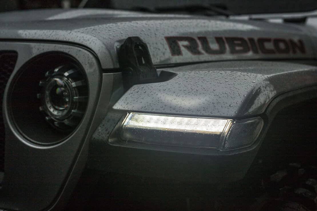 Morimoto XB LED Side Markers for Jeep Wrangler JL 2018+ | Plug & Play OEM Replacement | Smoked Lens Performance Upgrade | Complete Pair (LF511) | Perfect for Off-Roading & Night Driving