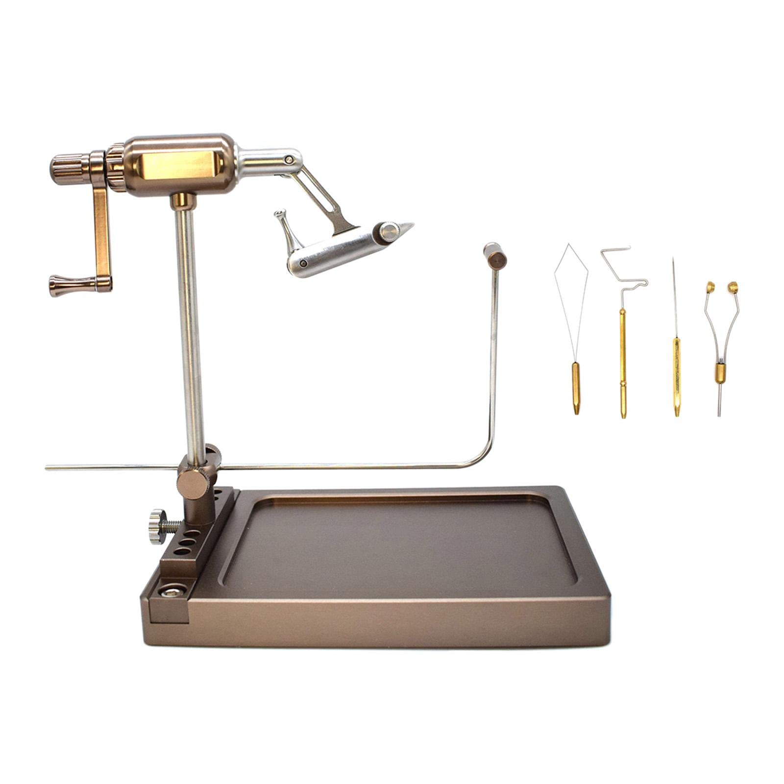 Colcolo Rotary Fly Tying Table - Adjustable DIY Lure Maker Tool with Multiple Settings | Premium Fishing Accessories for Fly Tying & Fishing Enthusiasts | Perfect for Home Workshops & Outdoor Fishing Trips