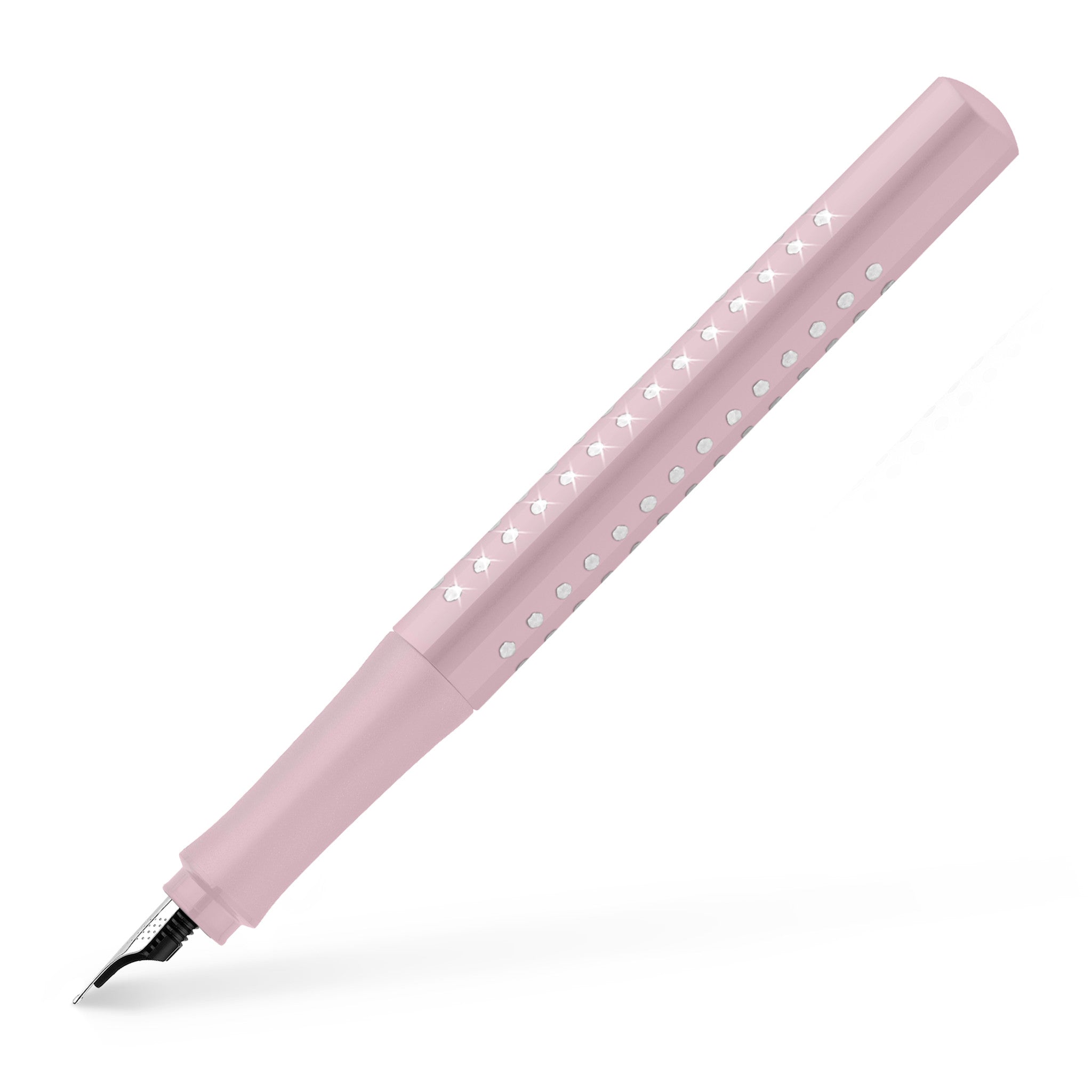 Grip 2010 Sparkle Fountain Pen - Rose Gold Elegant Writing Pen for Journaling, Calligraphy & Office Use | Premium Gift for Writers & Professionals