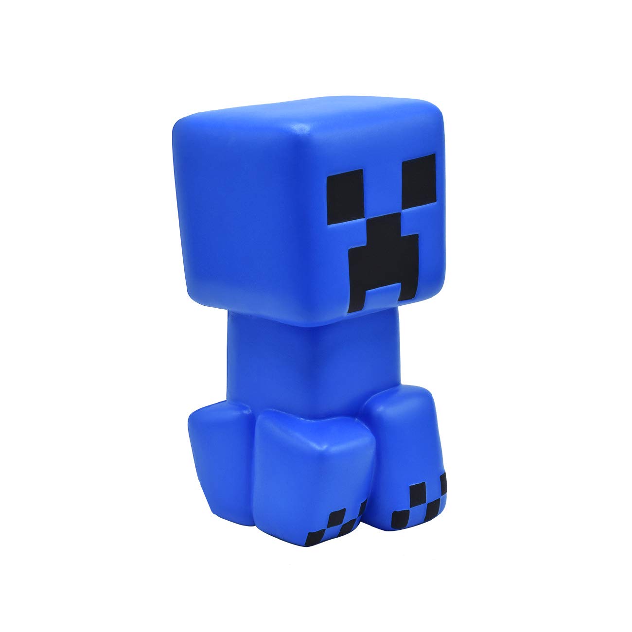 Minecraft Blue Super Charged Creeper Mega SquishMe - Soft Stress Relief Toy for Kids & Adults | Perfect for Party Favors, Classroom Rewards, Fidget Toys & Treasure Boxes | Cute Squishy Animal Figure for Minecraft Fans | Great for Anxiety Relief, Office Desk Decor & Gaming Collectibles