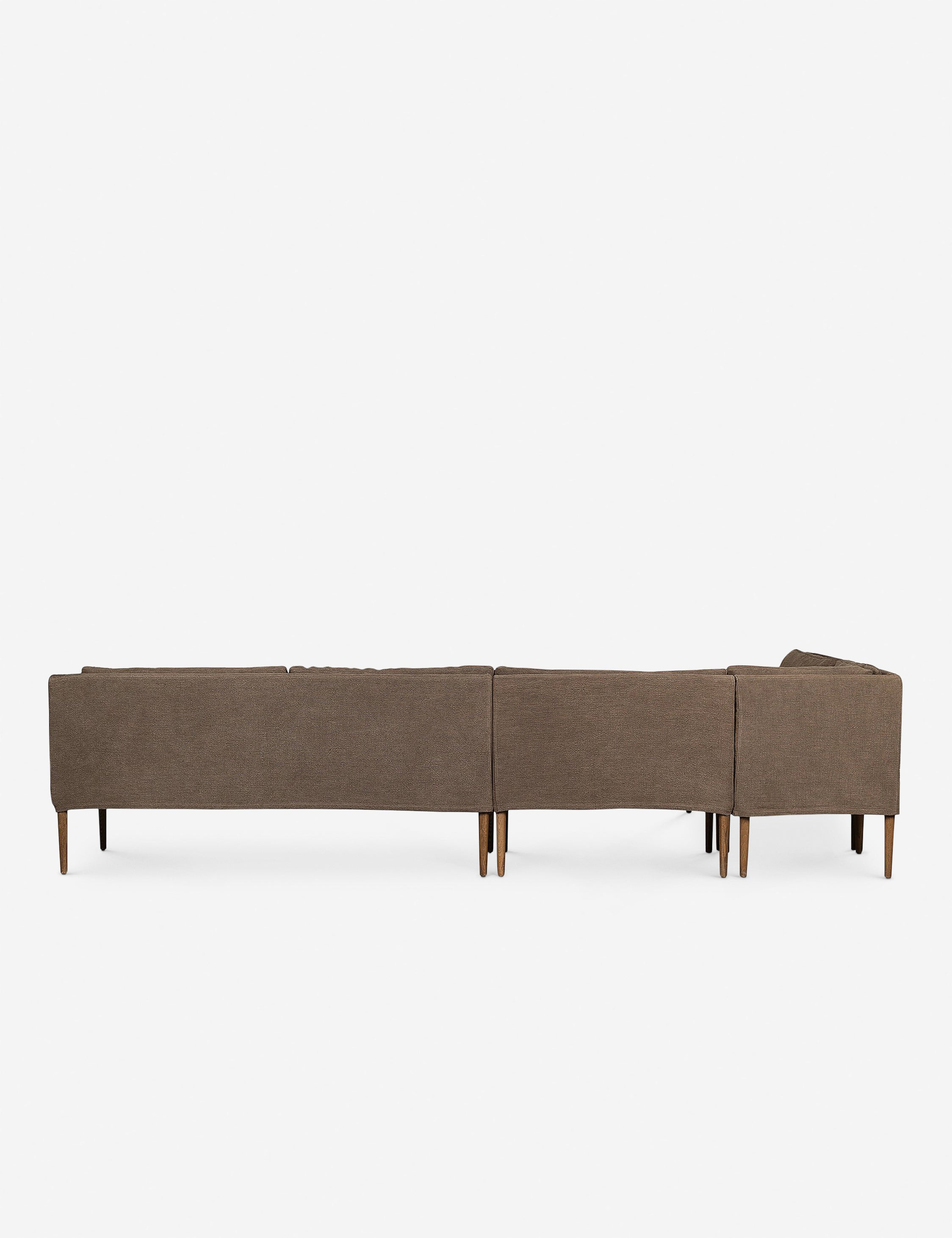 Aurelia Dining Banquette by Amber Lewis x Four Hands - Modern Upholstered Bench for Kitchen, Dining Room & Breakfast Nook - Comfortable Seating Solution for Home Decor