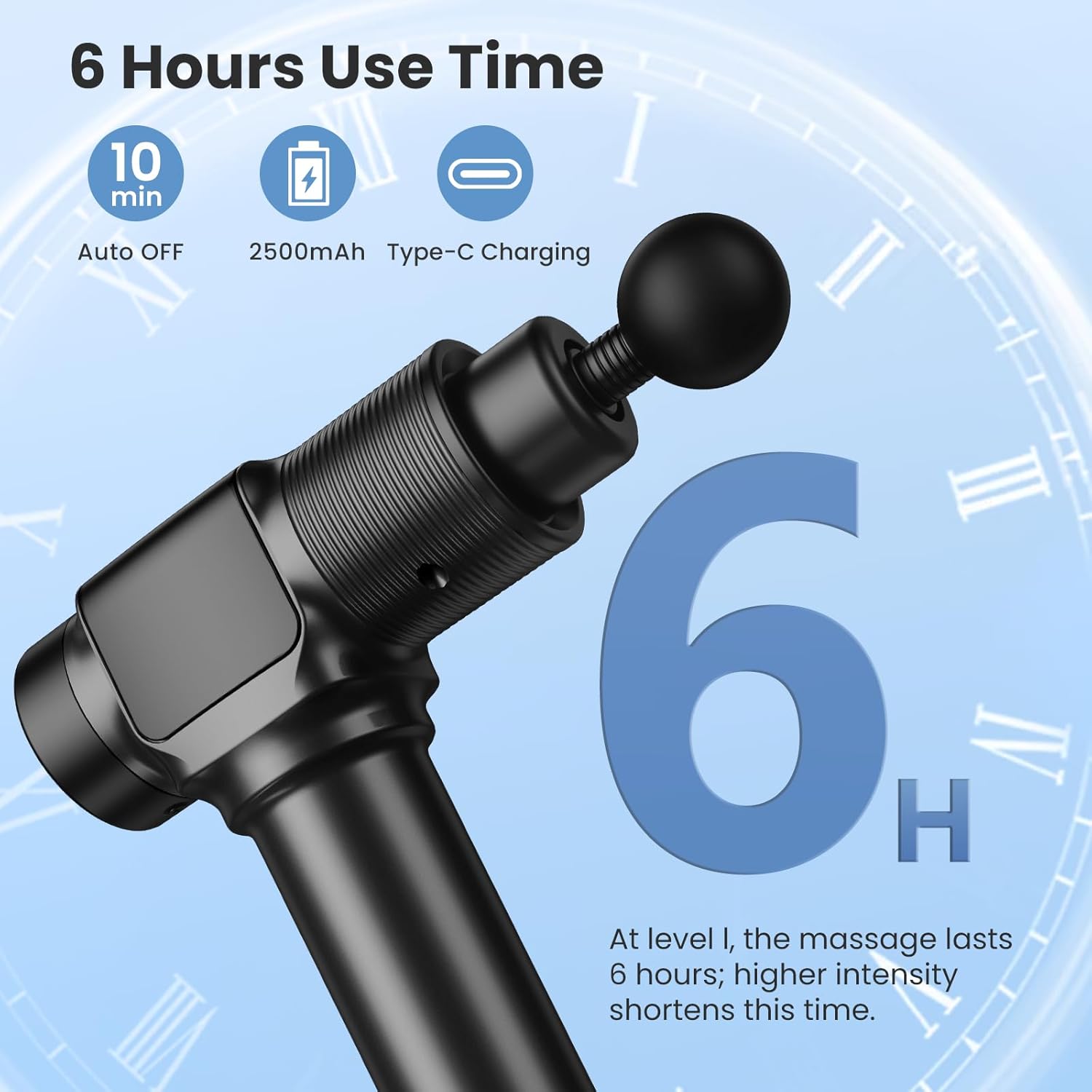 Deep Tissue Massage Gun for Pain Relief - Percussion Muscle Massager for Athletes & Recovery, Handheld Electric Massage Gun with 30 Speed Levels & 9 Attachments - Perfect for Post-Workout, Back Pain, and Muscle Relaxation at Home or Gym