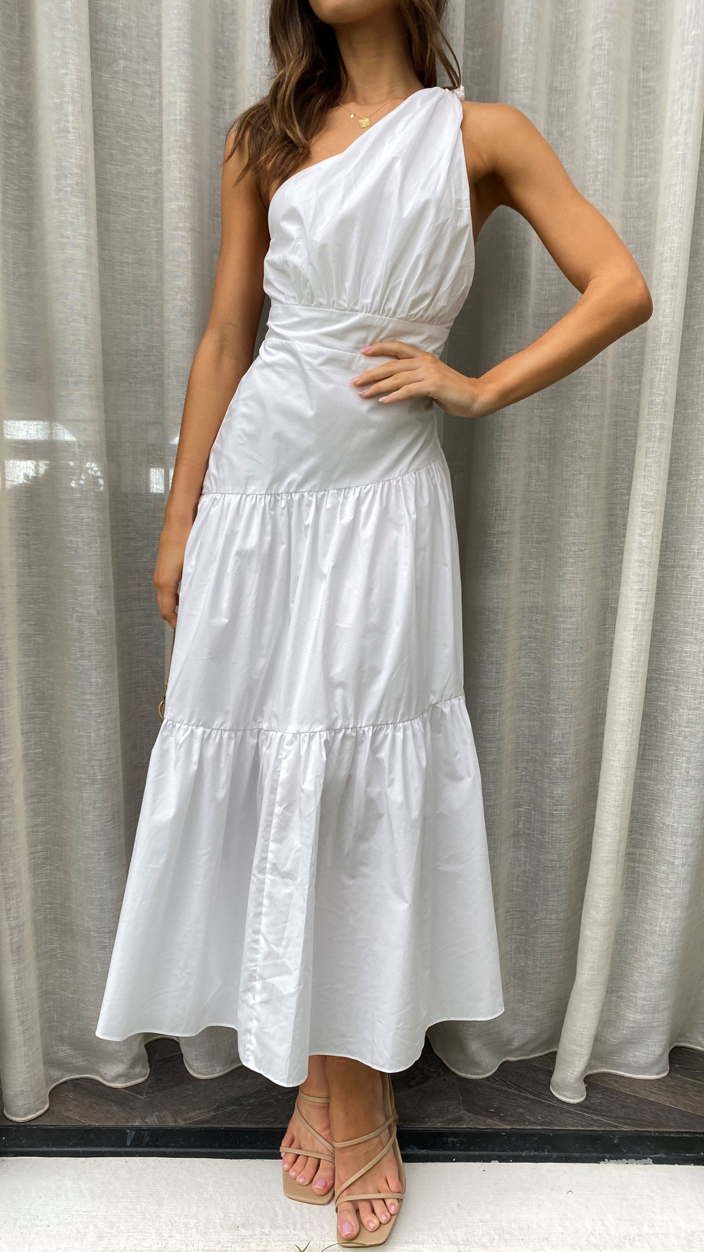 Jayma Maxi Dress for Women - Flowy Long Summer Dress in White | Perfect for Beach, Vacation & Casual Outings