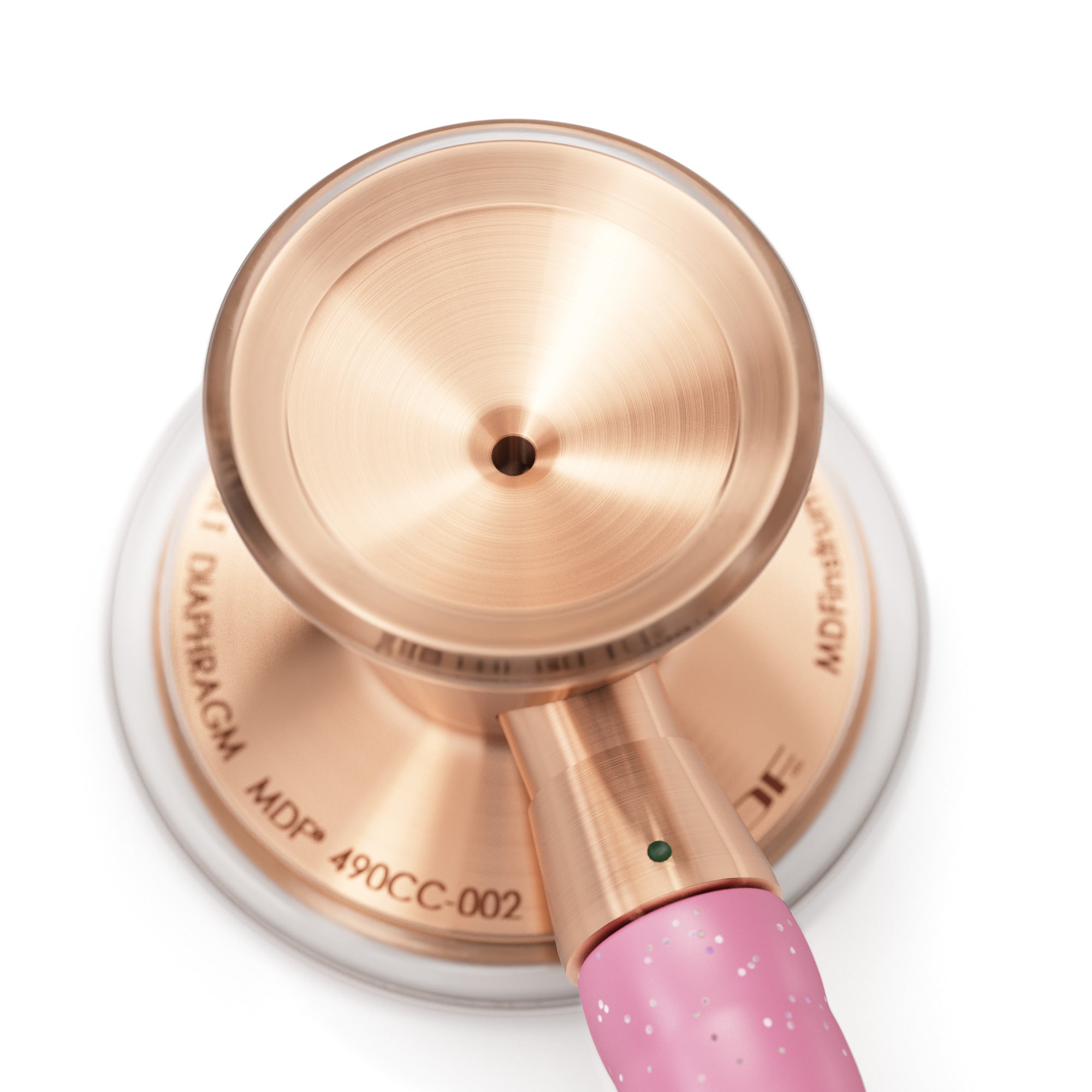 ProCardial® Titanium Cardiology Stethoscope - Light Pink Glitter & Rose Gold | Premium Medical Stethoscope for Doctors, Nurses, Students | Ideal for Cardiology, Pediatrics, and Clinical Use