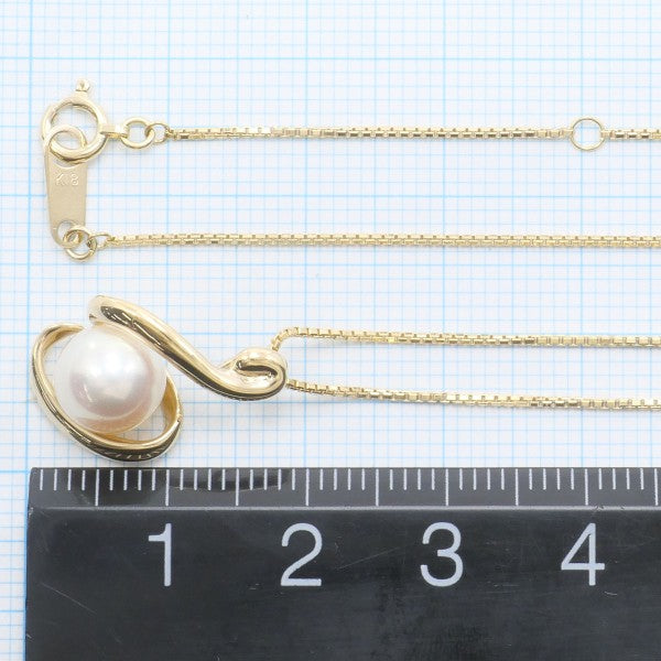 18K Yellow Gold Pearl Necklace for Women - Elegant Bridal Jewelry, Wedding Gift & Anniversary Present - Perfect for Formal Events, Date Nights & Special Occasions