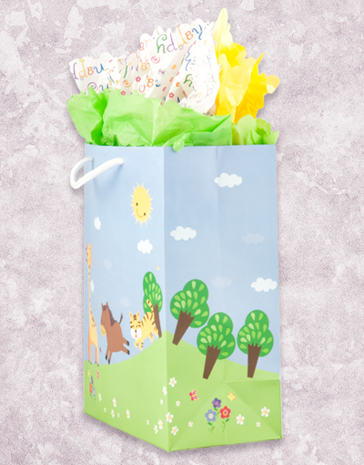 Animal Frolic Garden Gift Bags - Eco-Friendly Party Favor Bags for Birthday, Baby Shower & Outdoor Events - Perfect for Kids, Pets & Garden Decor