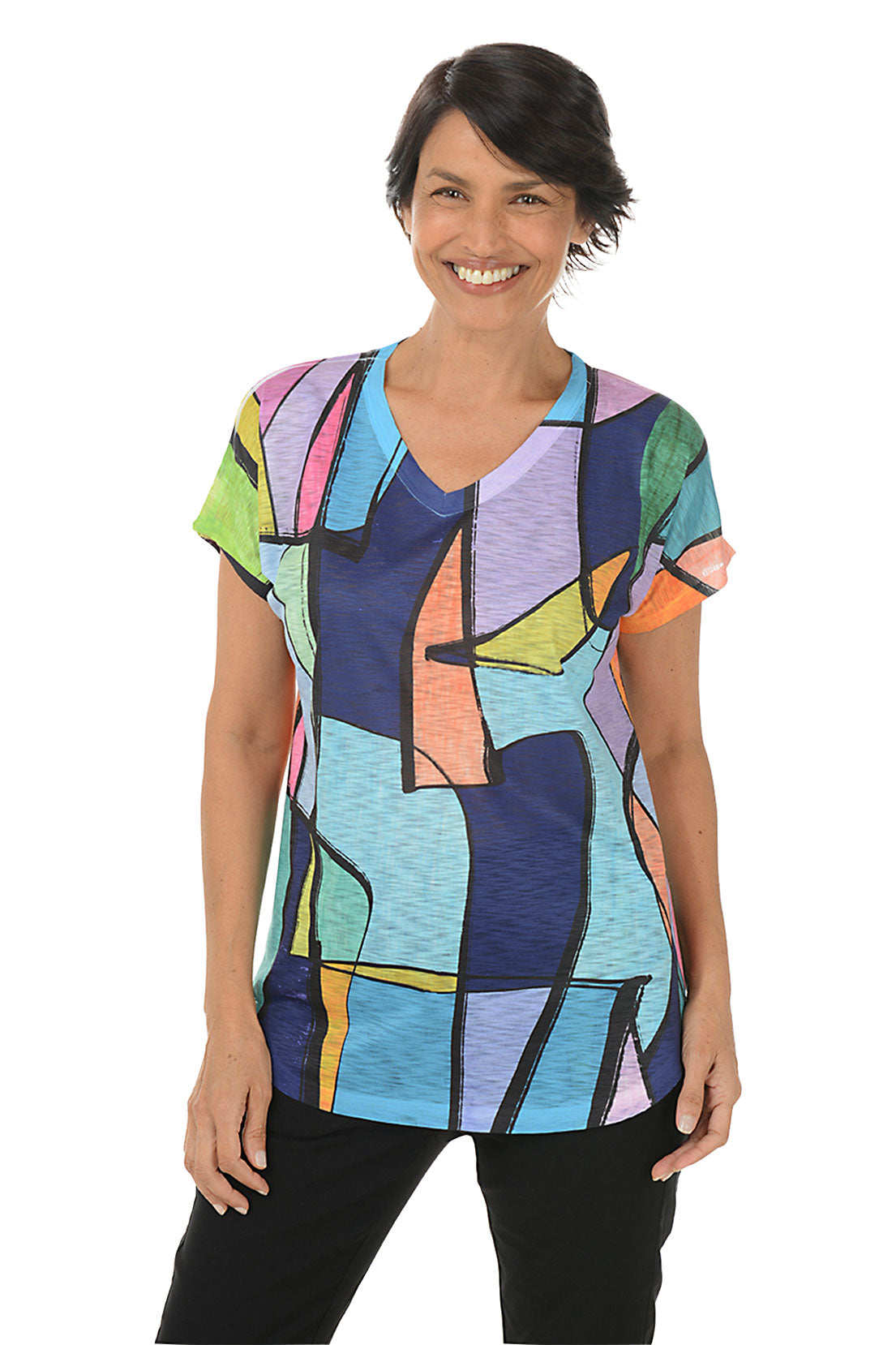 Vita Short Sleeve Slub Knit Top for Women - Soft Breathable Cotton Casual Tee Shirt - Perfect for Everyday Wear, Weekend Outings & Summer Vacation