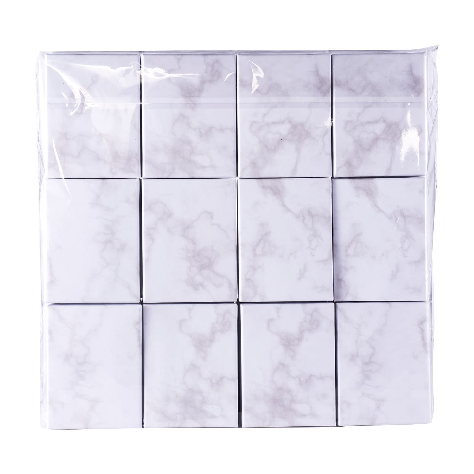 24-Piece White Rectangle Jewelry Gift Box Set - 3.58
