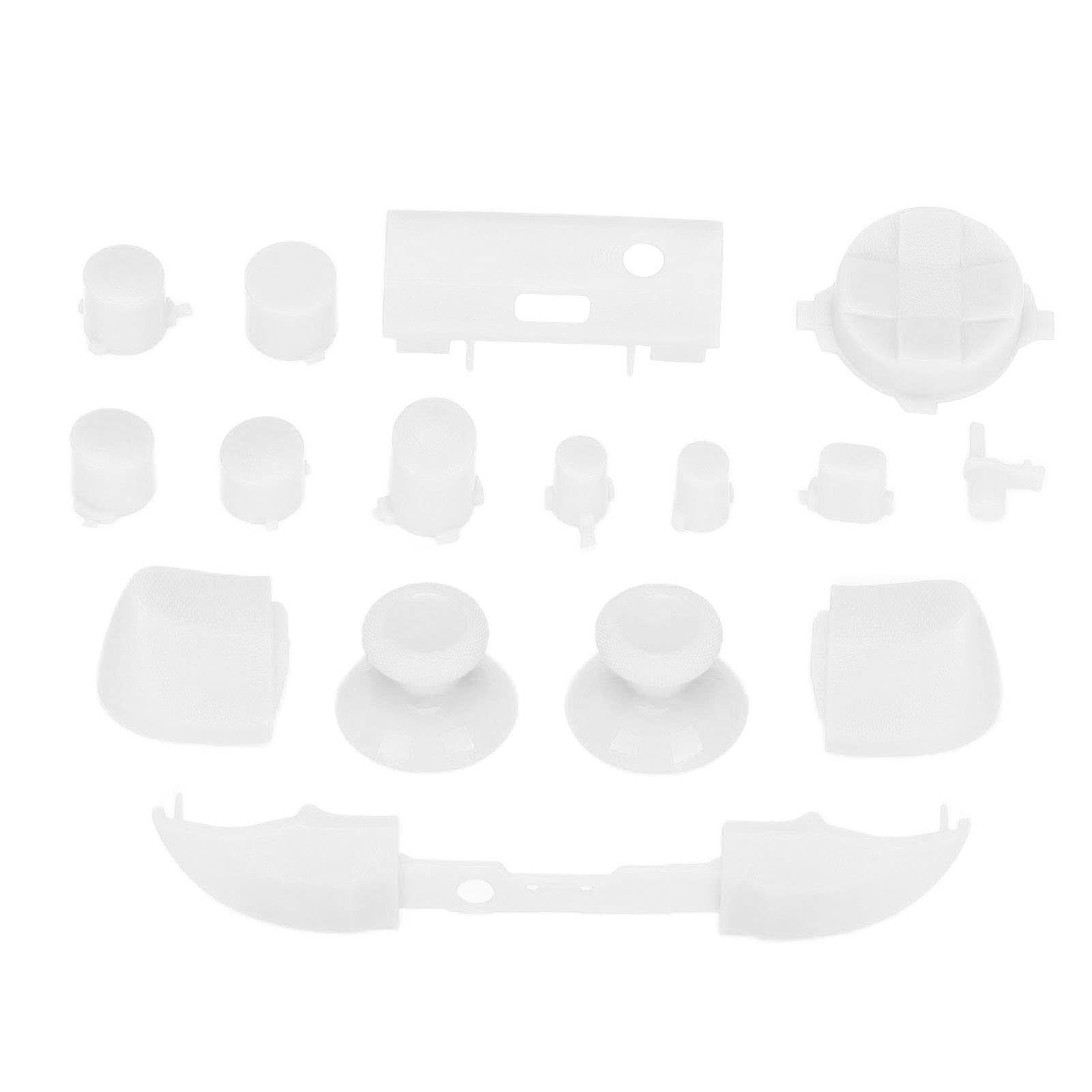 Complete Game Controller Button Set for Series (White) - Replacement Parts for Enhanced Gaming Experience