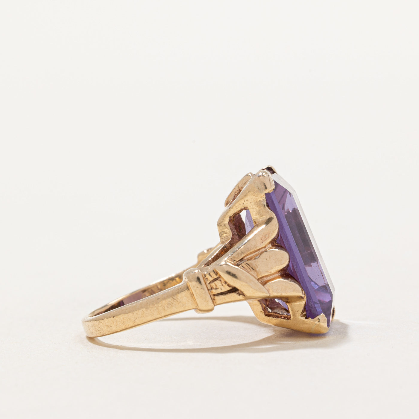 12.50ct Synthetic Color Changing Sapphire Cocktail Ring - Size 5.75 | Elegant Evening Wear & Special Occasion Jewelry