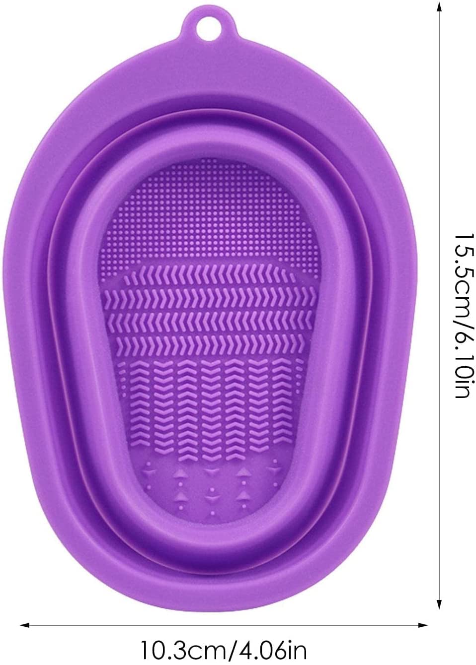 Foldable Silicone Makeup Brush Cleaner Mat - Reusable Cosmetic Brush Washing Pad for Home & Travel | Soft, Portable & Easy to Clean | Perfect for Daily Makeup Brush Care & Professional Salon Use