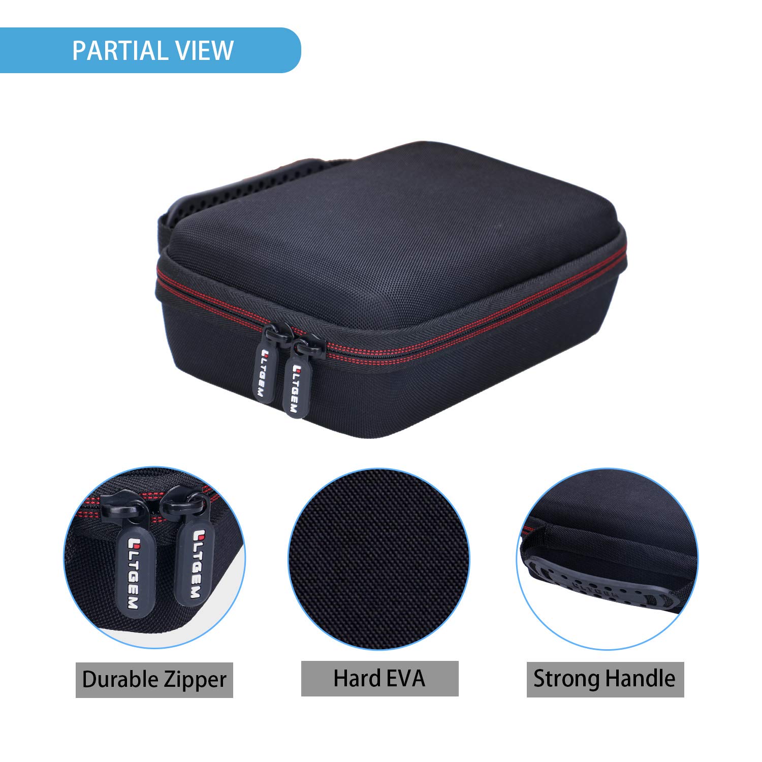 LTGEM Hard Travel Case for Focusrite Scarlett 2i2 & Solo (3rd Gen) USB Audio Interface - Protective Storage Box (7x4.7x1.5in) - Perfect for Studio, Live Performances & On-the-Go Musicians