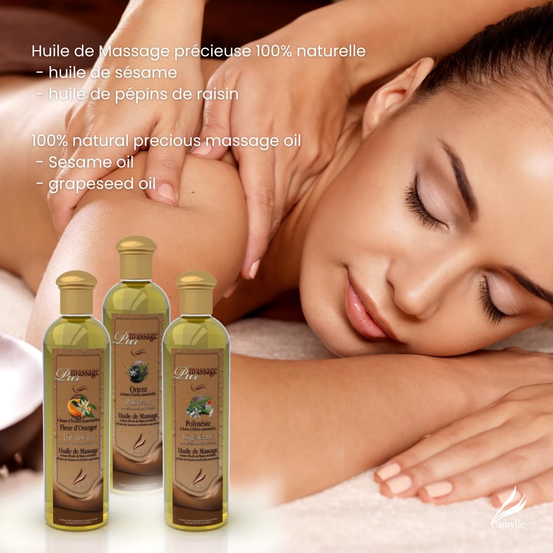 Premium Massage Oil for Relaxation - 5000ml Luxury Spa Massage Oil with Exotic Asian Scents - Perfect for Couples Massage, Aromatherapy & Home Spa Treatments