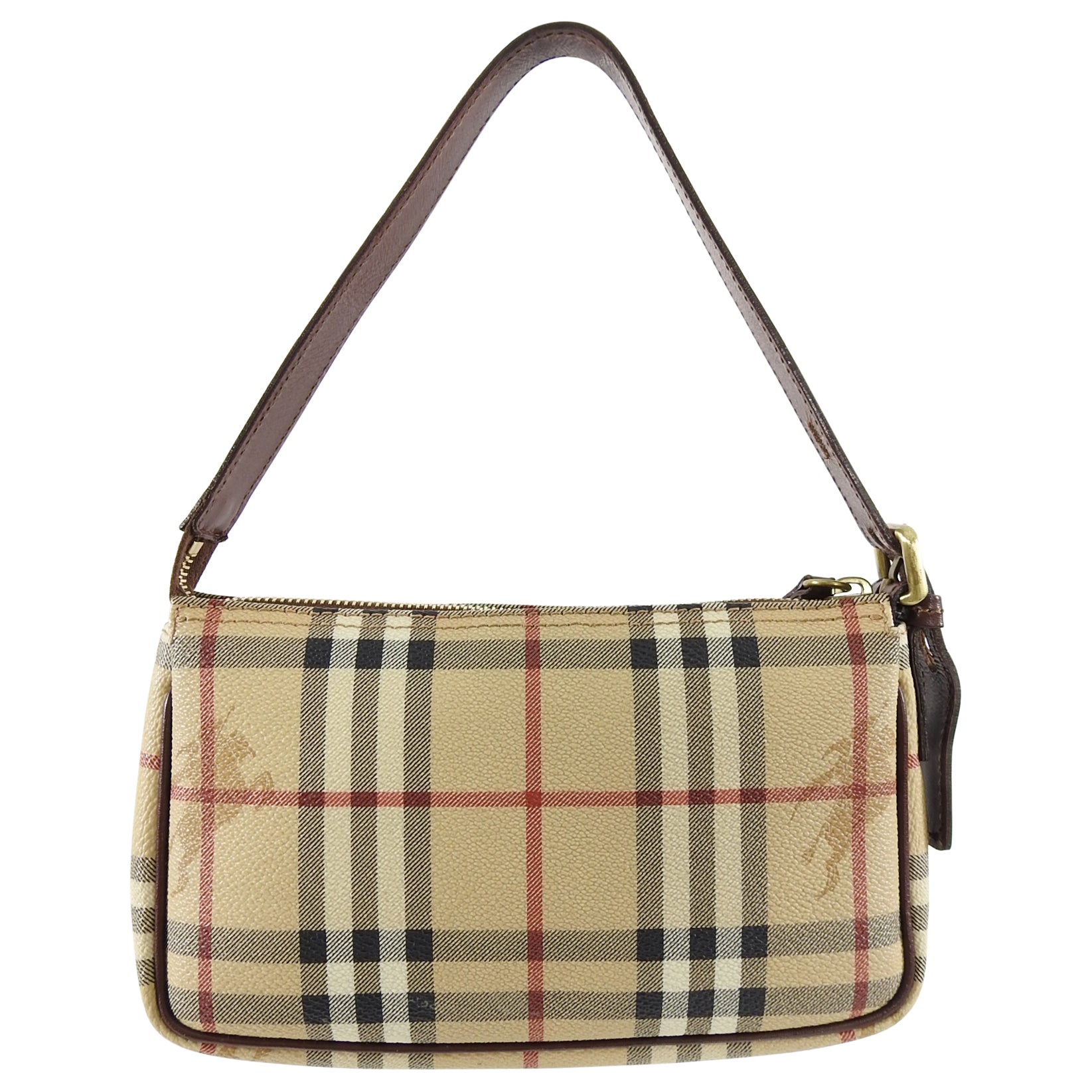 Burberry Nova Check Plaid Small Pochette Bag - Stylish Crossbody Clutch for Women | Perfect for Parties, Travel & Everyday Use