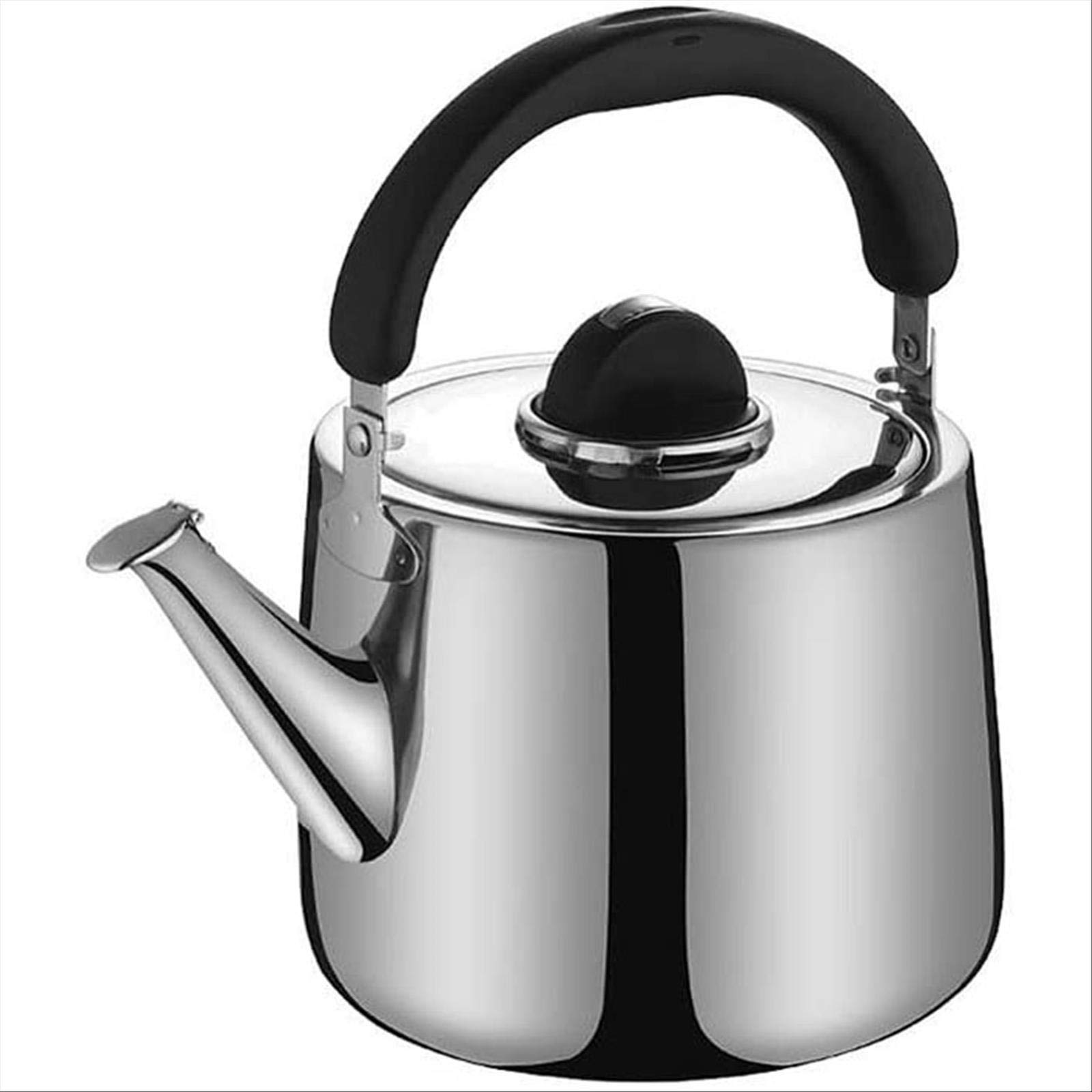 Stainless Steel Portable Induction Kettle for Tea, Coffee & Juice - Works on Induction Cooktops, Gas Stoves & Camping - Perfect for Home, Office & Outdoor Adventures