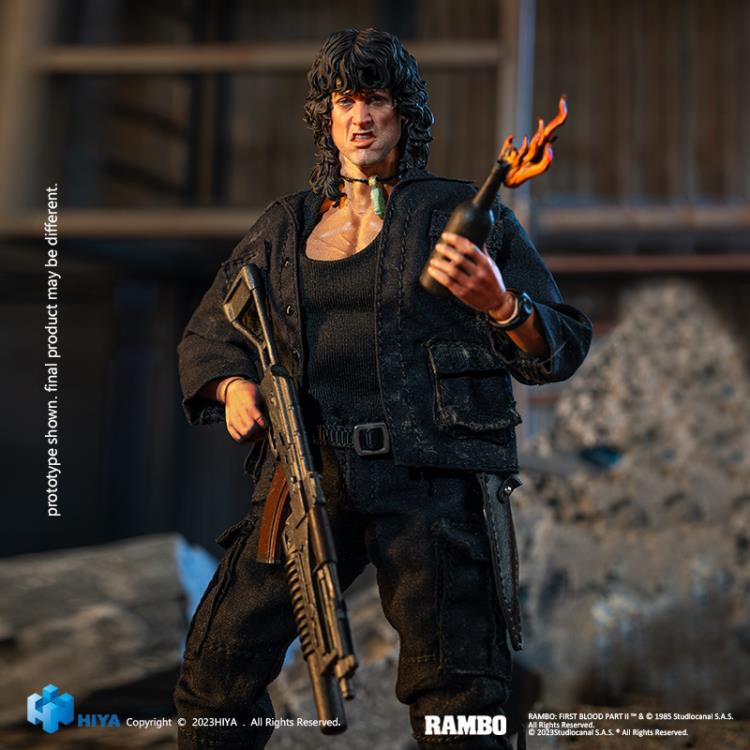 Rambo III Super Series John Rambo 1/12 Scale Collectible Action Figure - Perfect for Movie Fans, Collectors & Display