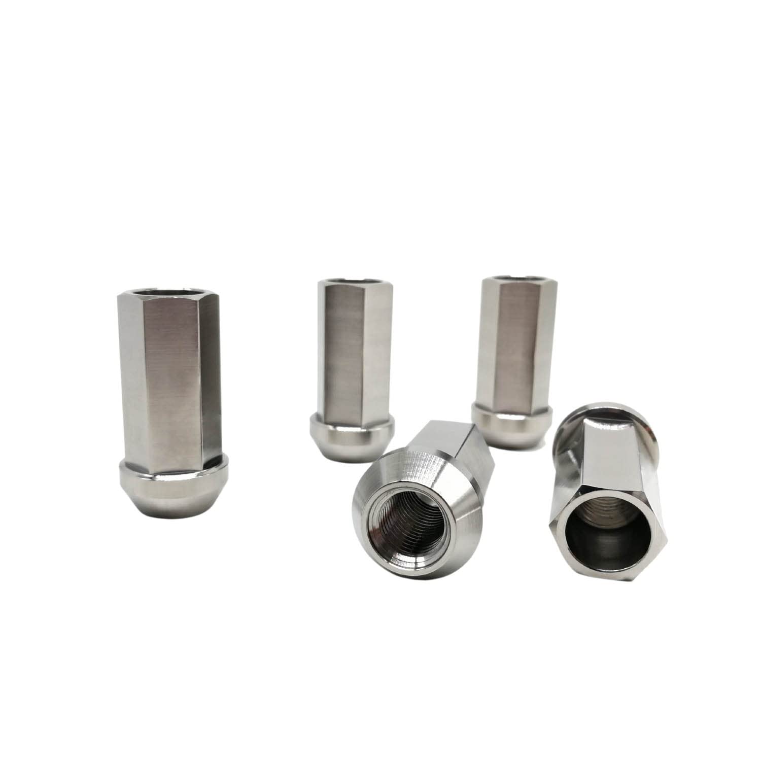 Premium Rison Titanium Open End Lug Nuts M12/M14 - Burnt Blue/Red/Original Finish - Ultra Lightweight Racing Lug Nuts for Cars & Trucks (20-Piece Set, M12x1.25) - Perfect for Track Days, Car Shows & Performance Upgrades