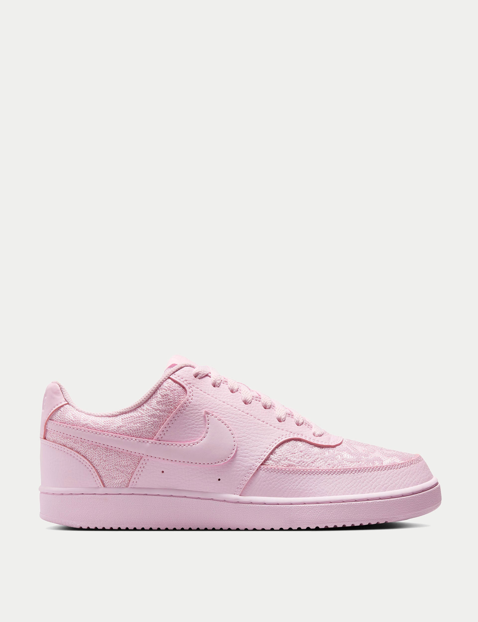 Nike Court Vision Low Sneakers for Women - Lightweight Pink Foam Comfortable Casual Shoes for Walking, Running & Everyday Wear
