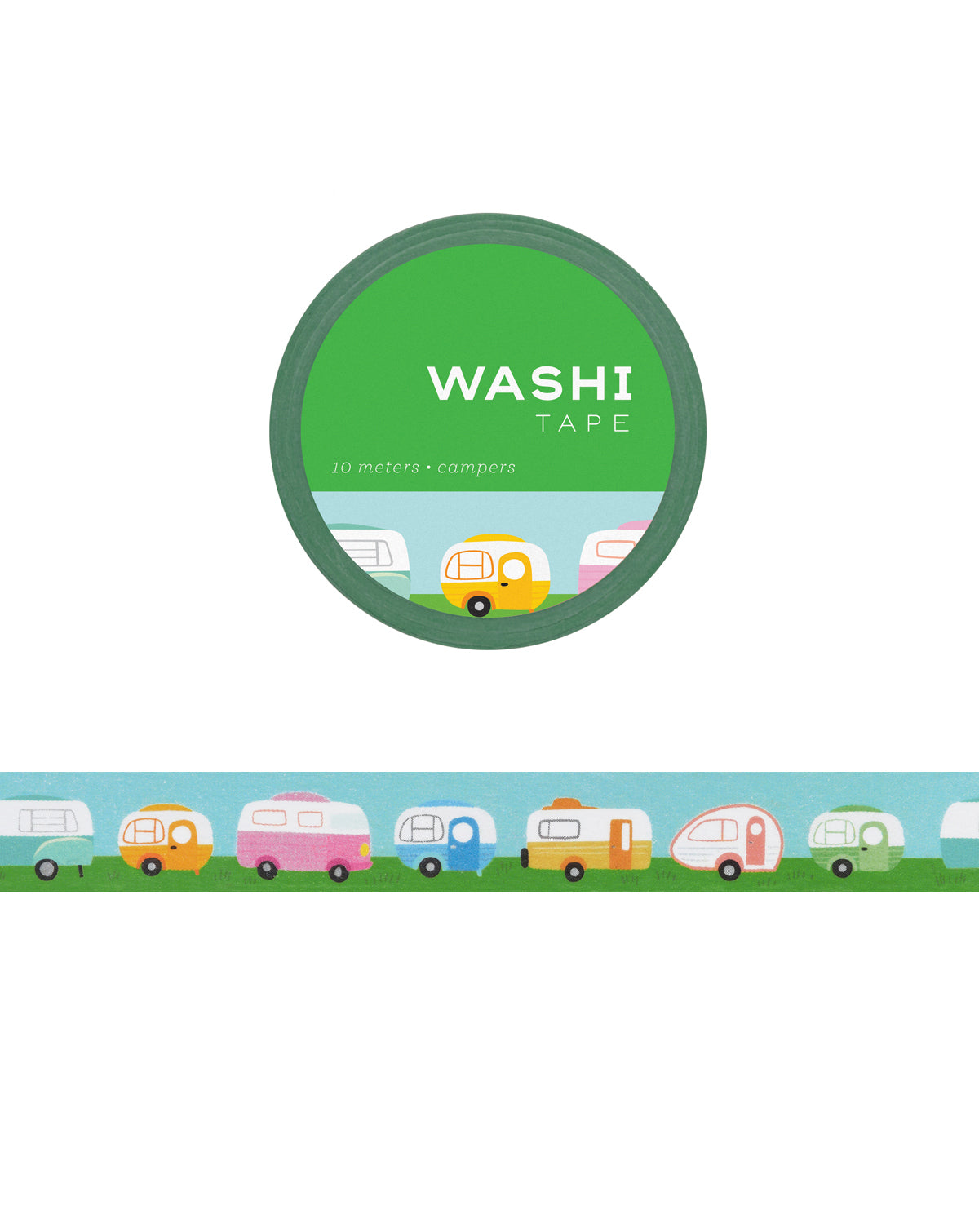 Decorative Washi Tape for Scrapbooking, Journaling & DIY Crafts - Colorful Japanese Paper Tape for Campers, Travelers & Outdoor Enthusiasts - Perfect for Scrapbooks, Planners, Gift Wrapping & Home Decor