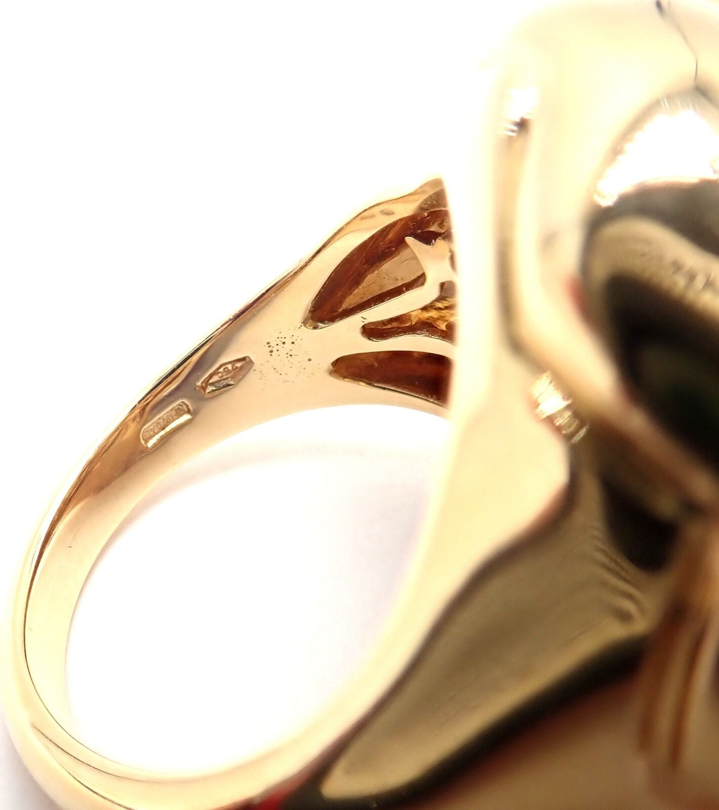Authentic Bulgari Bvlgari 18k Yellow Gold Star of David Citrine Bombe Ring - Luxury Jewelry for Special Occasions & Gifts