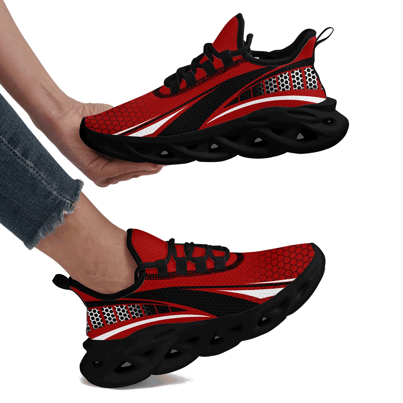 Custom Maxsoul Personalized Sneakers - Breathable Lightweight Running Shoes for Men & Women (FN003 E025022) - Perfect for Jogging, Gym Workouts & Casual Wear