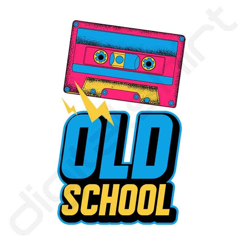 Premium Quality Old School Graphic Tape T-Shirt for Men & Women - Vintage Style Casual Wear for Street Fashion & Everyday Outfits