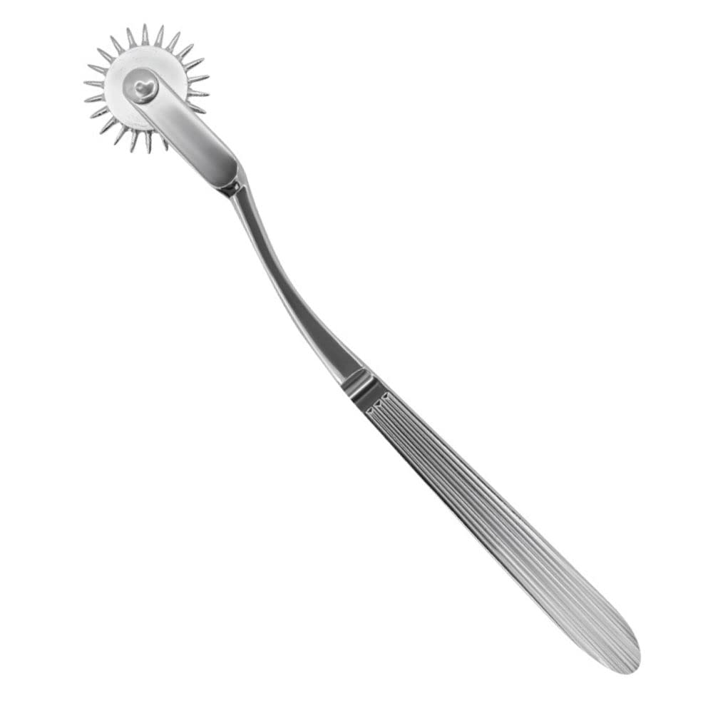 Stainless Steel Wartenburg Wheel - BDSM Sensory Toy for Bondage Play, Spiked Pinwheel for Couples & Adults - Perfect for Sensory Exploration & Erotic Massage