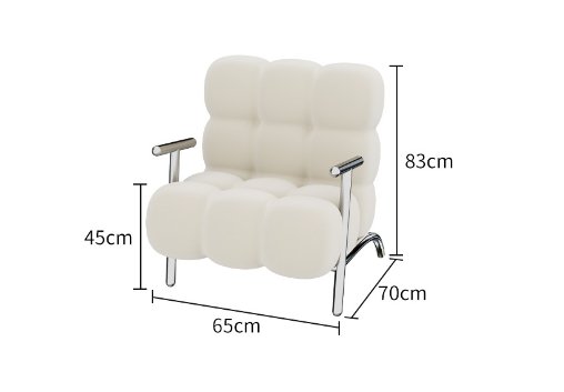 Luxury Creamy Mahjong Sofa - Modern Fabric Upholstered Gaming Chair for Living Room, Game Room, or Lounge - Perfect for Relaxing, Entertaining, and Playing Mahjong with Friends
