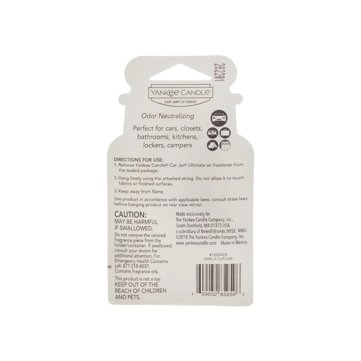 Yankee Candle ULTIMATE Air Freshener - Long-Lasting 30-Day Odor Neutralizer in Ocean Air Scent | Perfect for Home, Car, Office & Bathroom Freshening