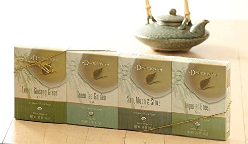 Organic Davidson Green Tea - Box of 8 Tea Bags | Premium Loose Leaf Tea for Weight Loss & Relaxation | Perfect for Morning Boost or Evening Calm