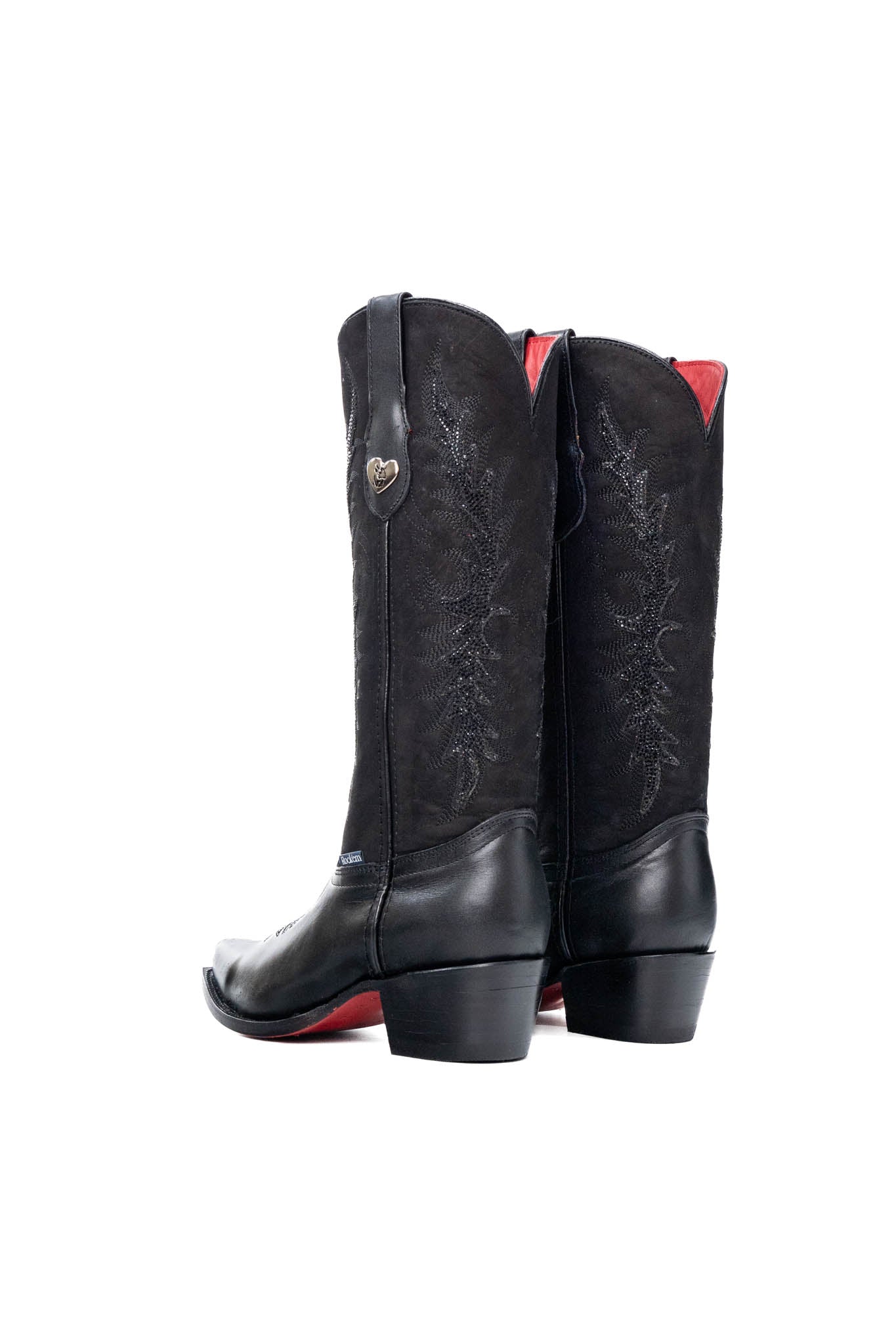 Marisol Women's Western Cowgirl Boots - Mid Calf Snip Toe with Red Sole for Country Dancing & Rodeo Fashion