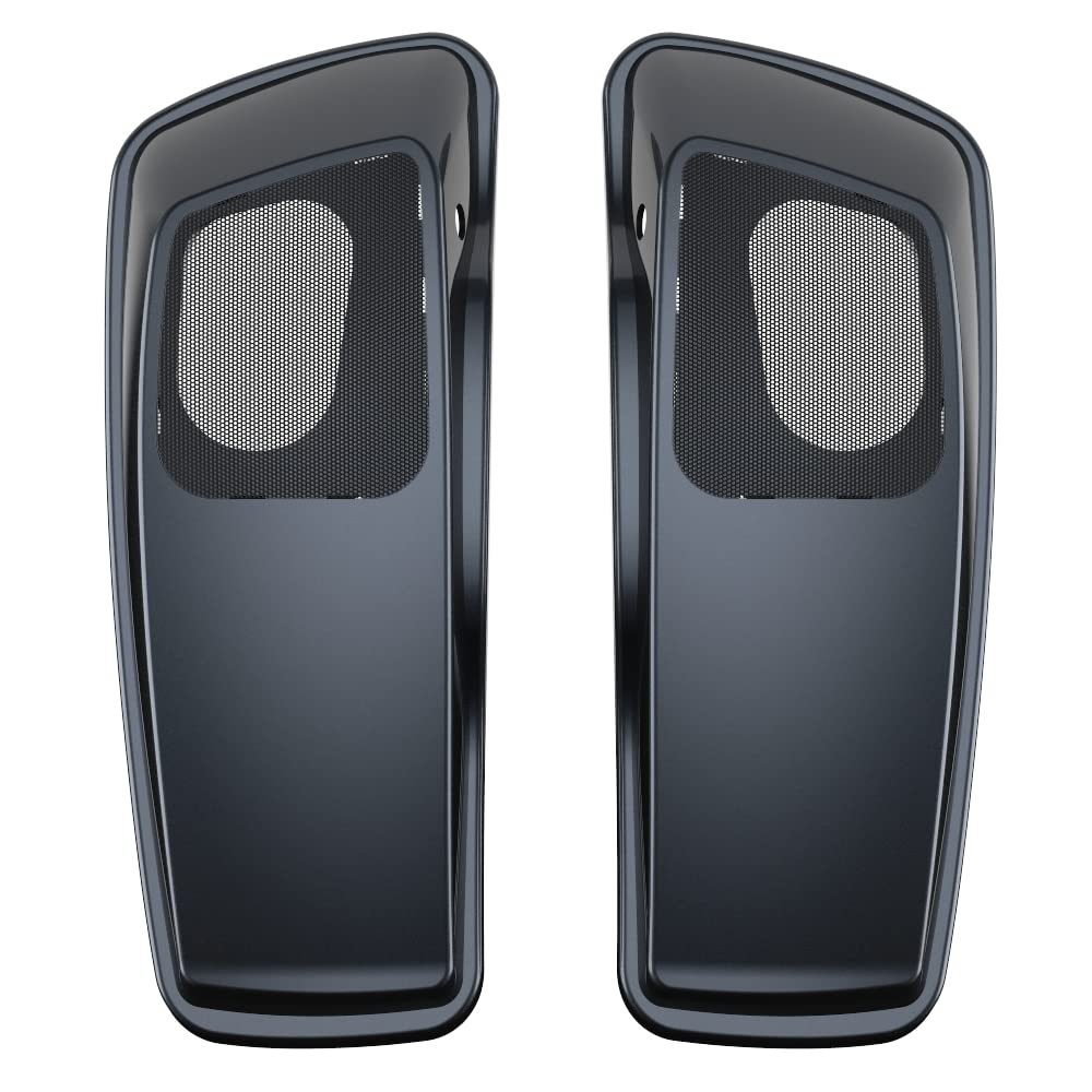Color Matched 6X9 Saddlebag Speaker Lids for 2014+ Harley Davidson Touring Bikes - Perfect for Road Trips & Custom Audio Upgrades