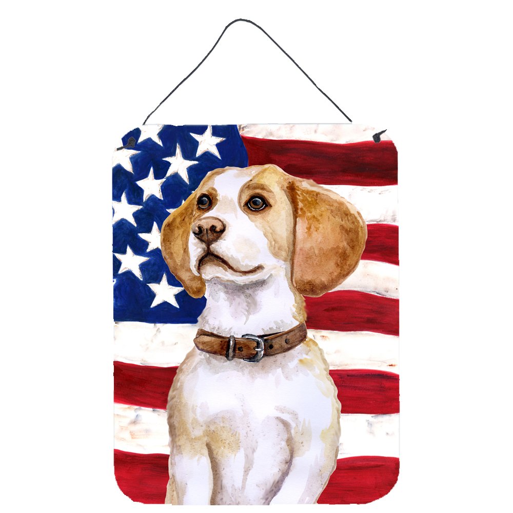 Beagle Patriotic Wall Decor - 12x16 Aluminum Metal Sign for Kitchen, Bar, Bathroom & Front Door | Durable Home & Outdoor Plaque | Perfect for Pet Lovers & American Flag Enthusiasts