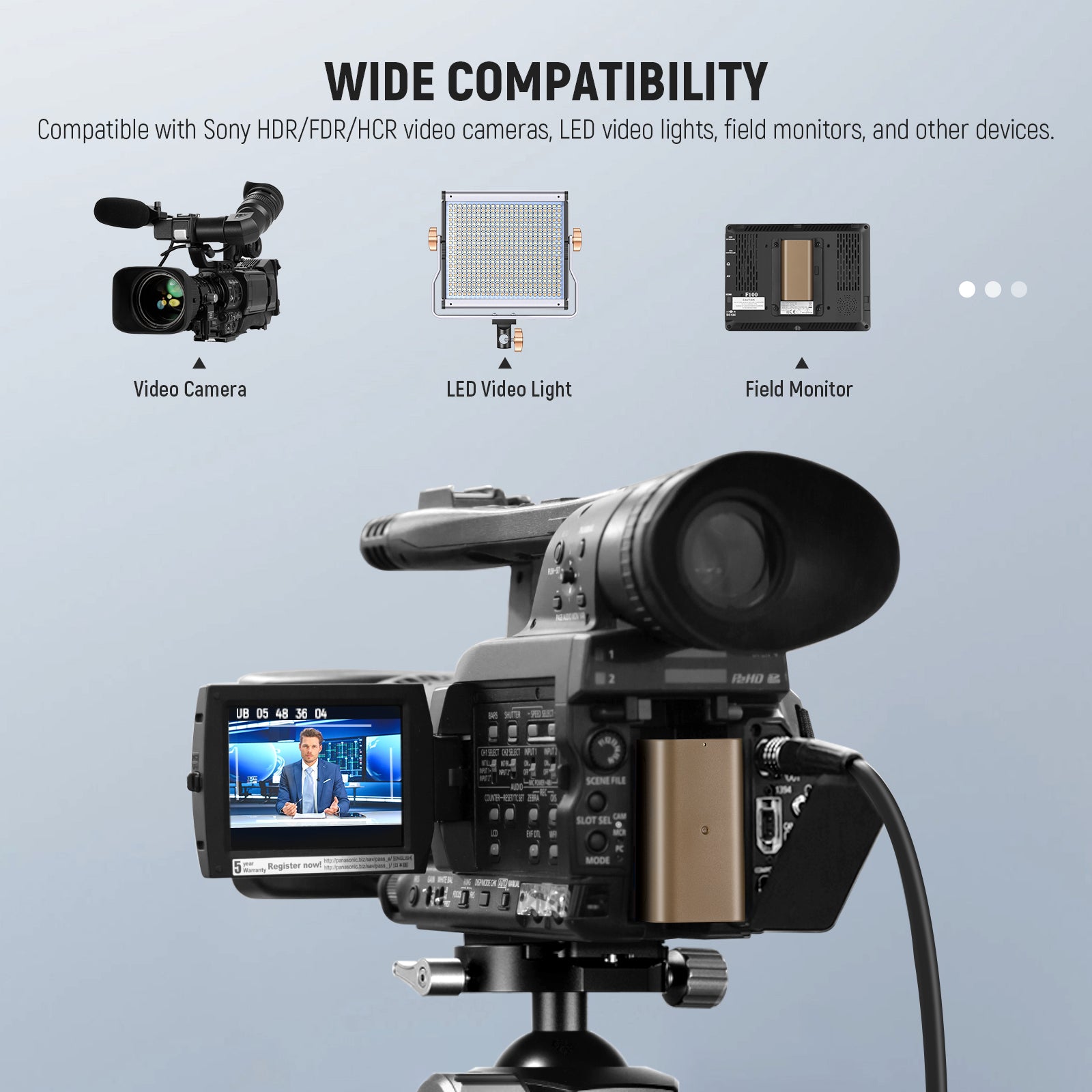 NEEWER NP-F750 7000mAh Replacement Battery for Sony Cameras - High Capacity Power Solution for Photography & Videography