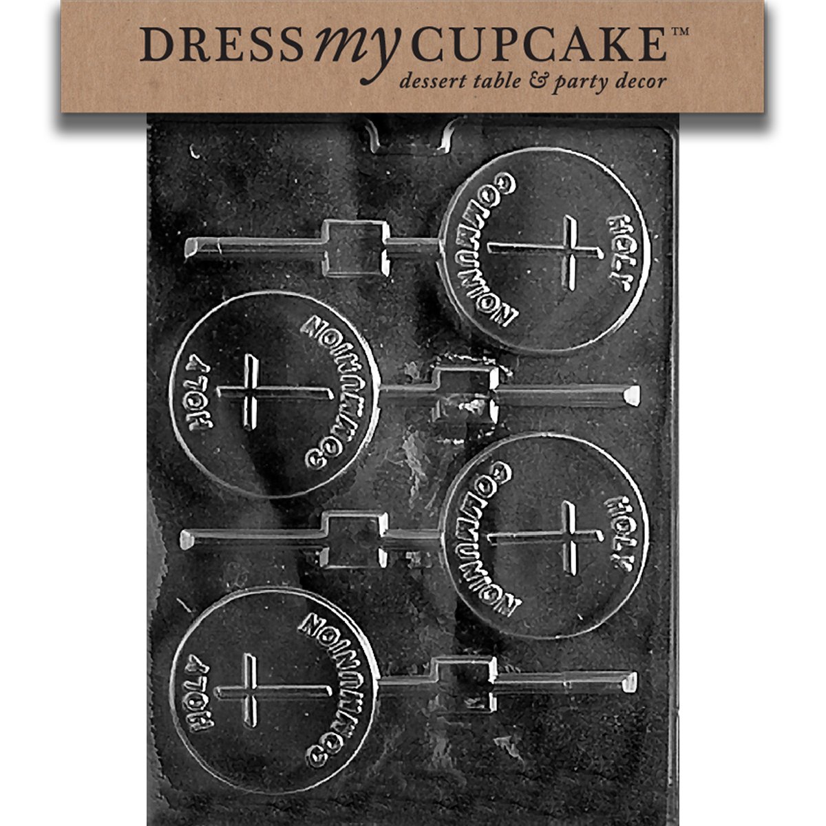 Premium Chocolate Candy Mold for Cupcakes & Holy Communion Lollipops - Perfect for Baking, Party Favors & Religious Celebrations