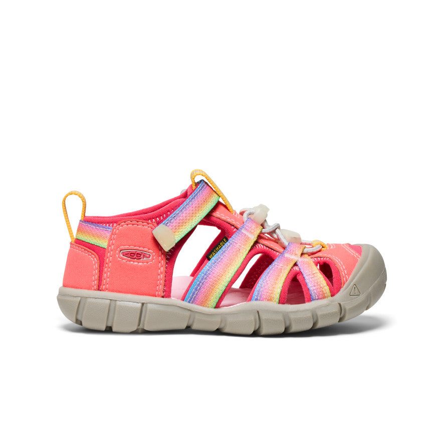 Little Kids' Seacamp II CNX Water Shoes | Rainbow Glow Color for Beach, Pool & Outdoor Play | Non-Slip Comfortable Toddler Shoes